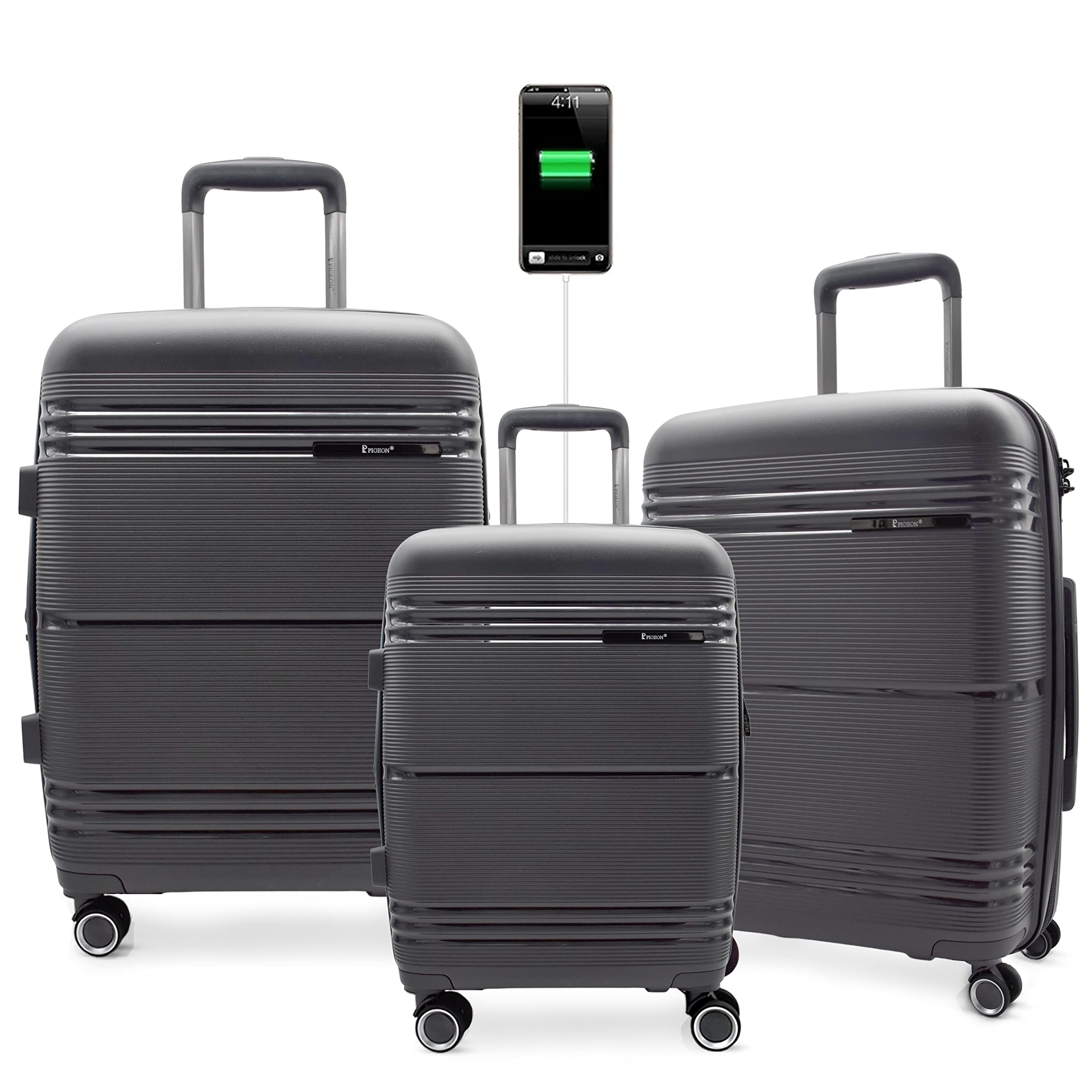 PIGEON hard shell Unbreakable suitcase set with Protective Shell
