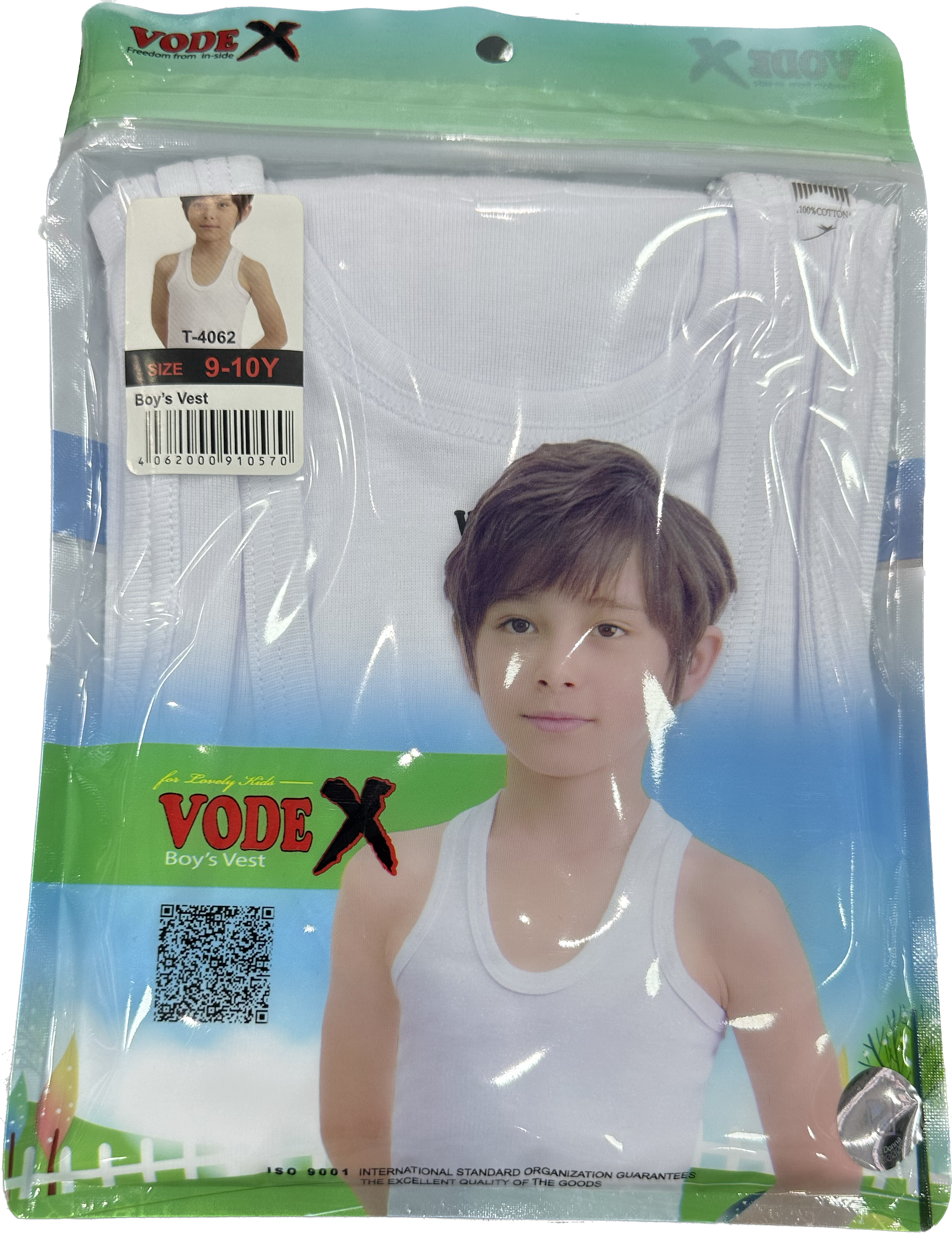 VODEX Boys Vest - Underwear white wholesale 12 pcs - carton