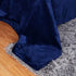 Sherpa Throw Blankets - King Size Cozy & Warm (Navy Blue)