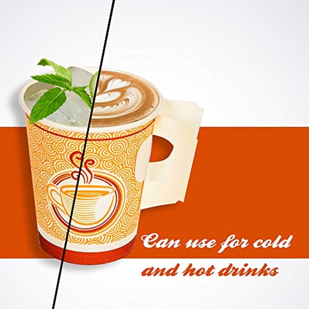 Insulated Paper Hot Coffee and Tea Cup with paper holder (200 Pieces 9 oz)