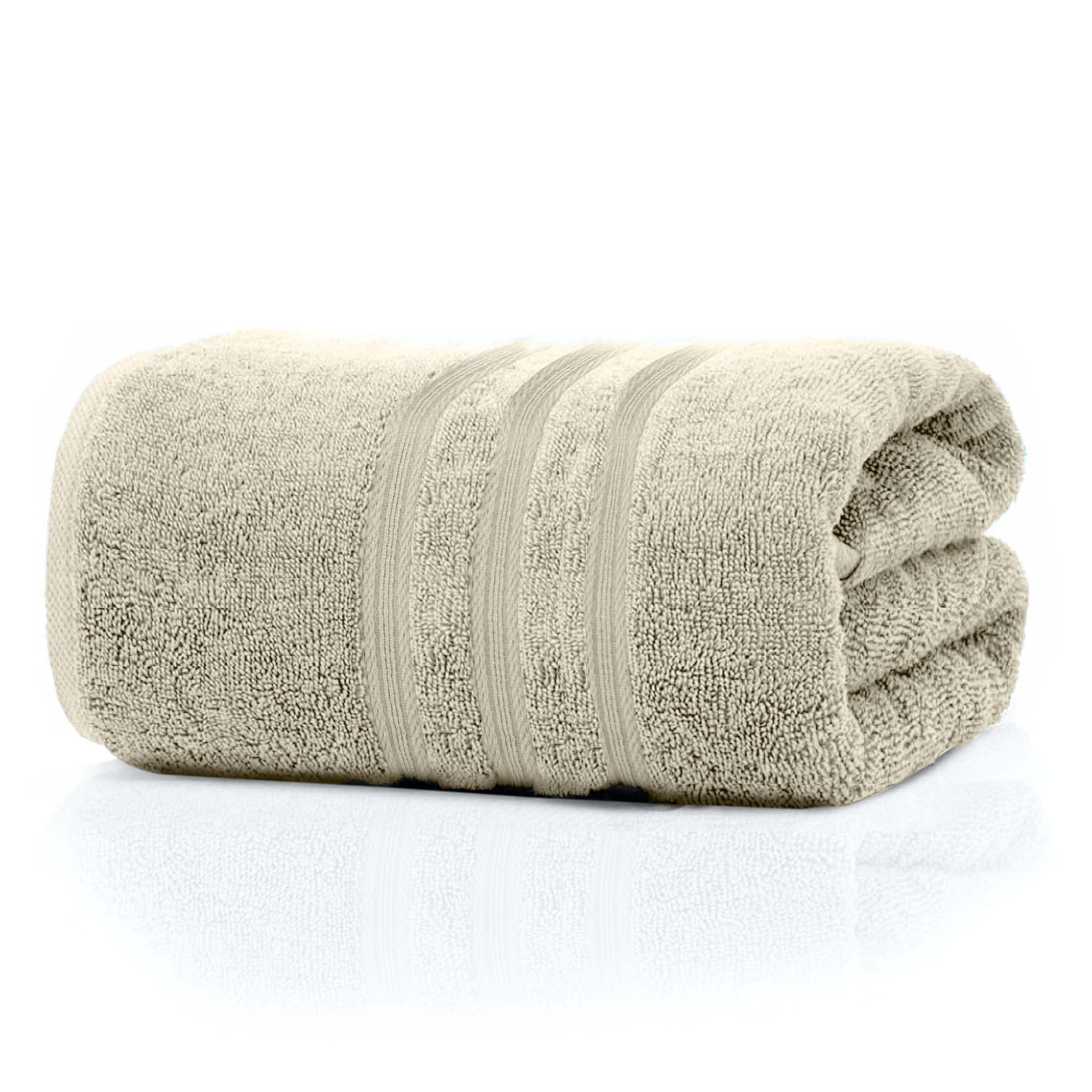 Pierre Donna Bath Towel, Highly Absorbent (Beige)