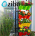 ZIBA Plastic Hanging Flower Pot Balcony Planter PP (3 Set)
