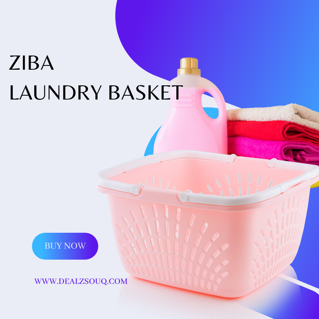 ZIBA Laundry basket for clothes and organizing with multiple color to choose