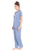Pierre Donna Women's Cotton Pajama set With Pants - Women Sleepwear Blue Color AVL-Pierre Donna-limited,women pyjama set