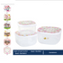 ZIBA - Jumbo Snack Box Nested Food Containers 3pc-Set