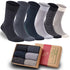 Kami Mens Socks,Ultra Smooth Soft Bamboo Formal Socks Anti Bacterial, Anti Odor 6 Pairs-Kami-men socks