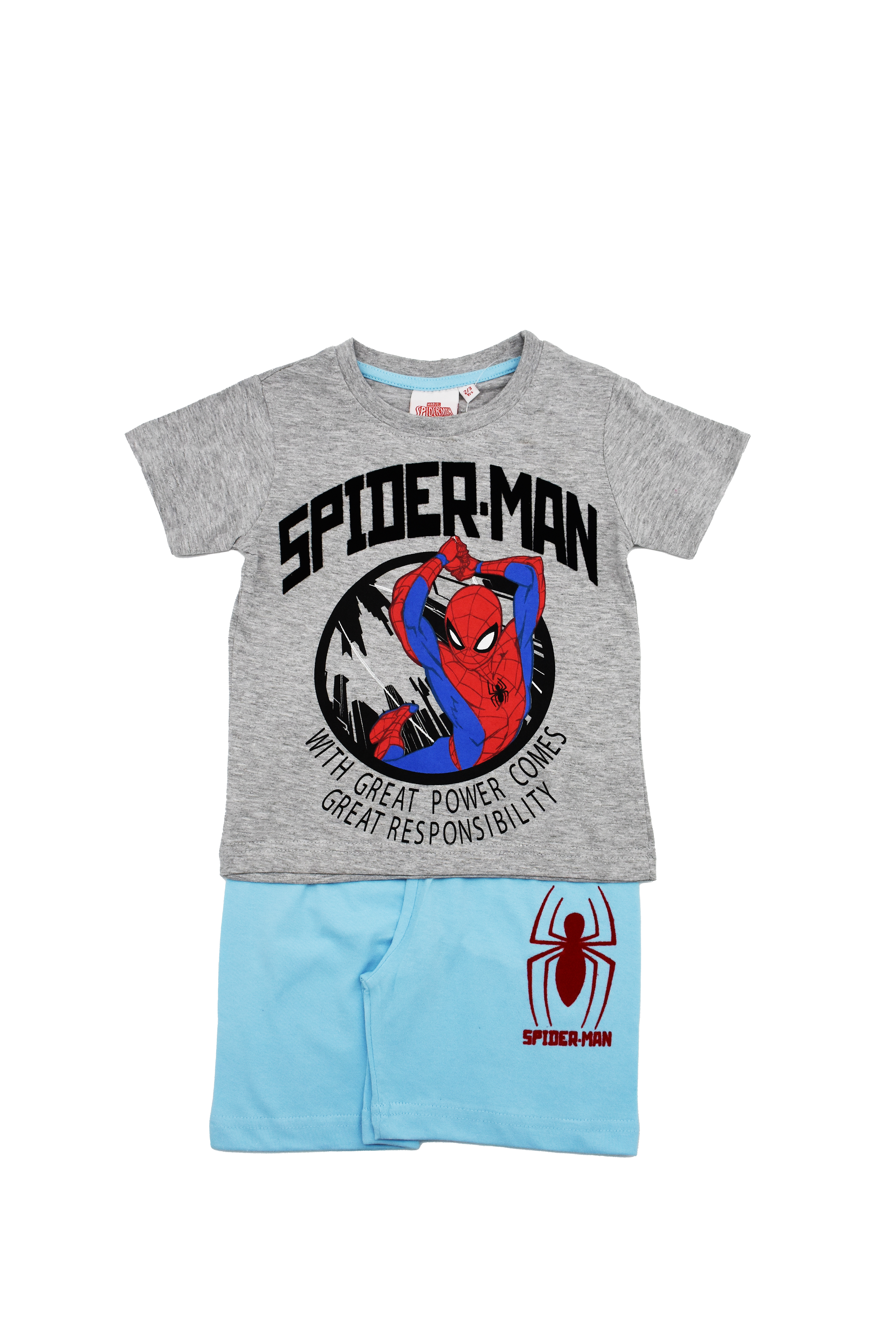 Spiderman Marvel®️ Character Boys T-shirt & Short Set for Kids Marvel High quality Cool Graphic printed T-Shirt & Short Set