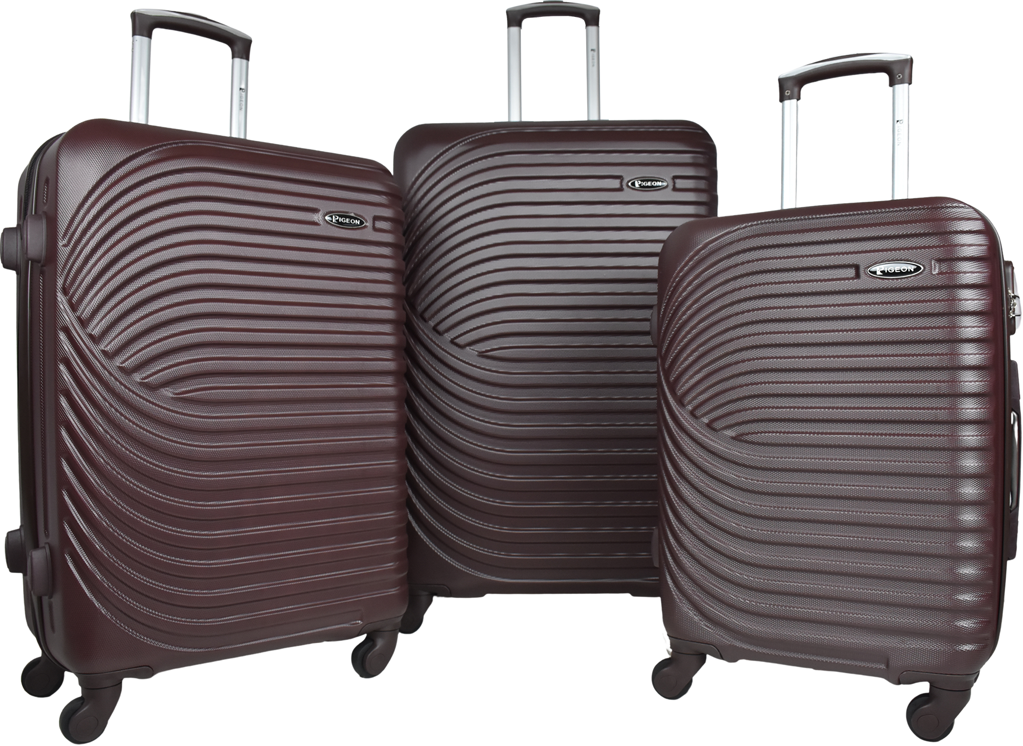 Pigeon Lightweight ABS Luggage Set  3pcs With Spinner Wheels (28"/24"/20")