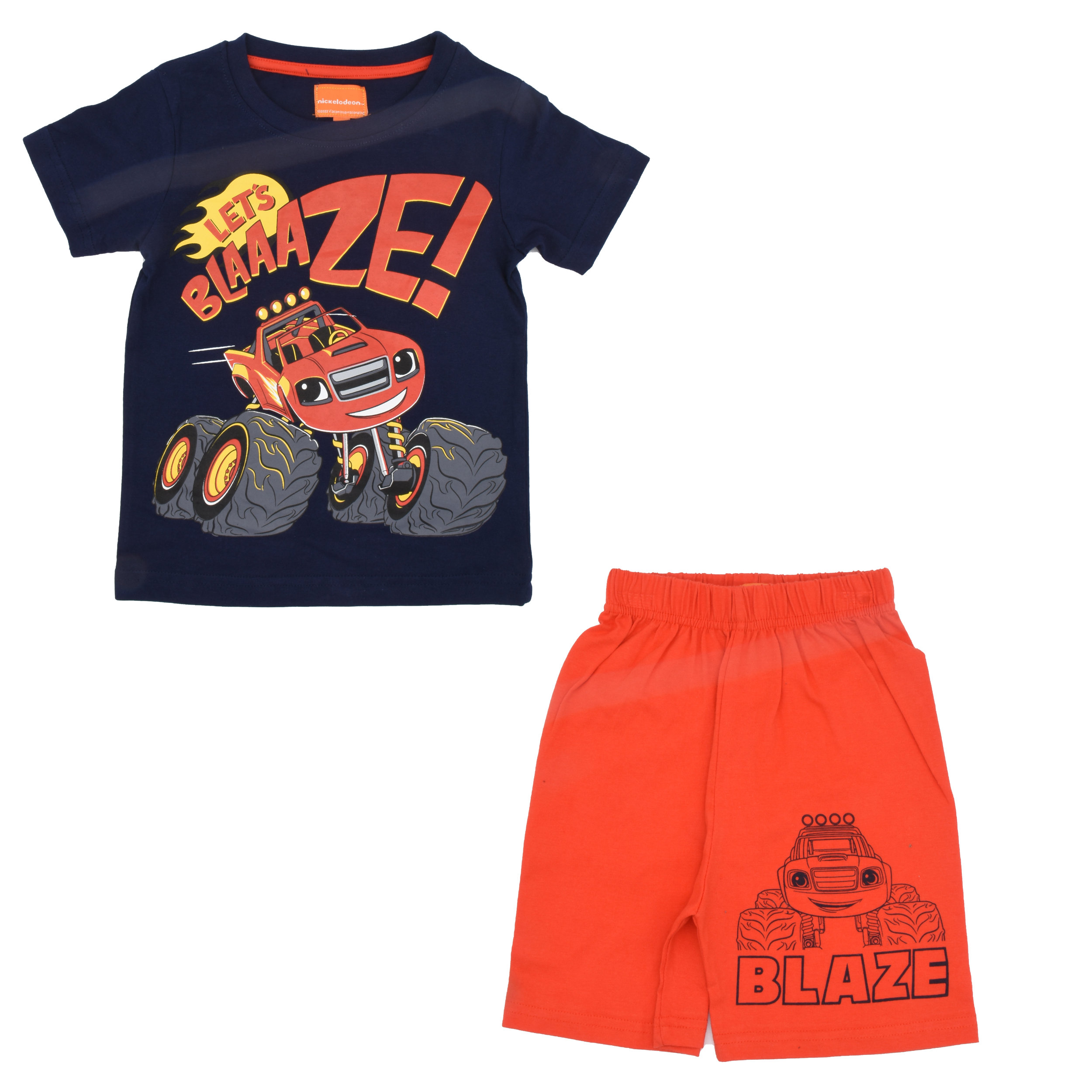 Blaze Nickelodeon®️ Character Boys T-shirt & Short Set for Kids Nickelodeon High quality Cool Graphic printed T-Shirt & Short Set