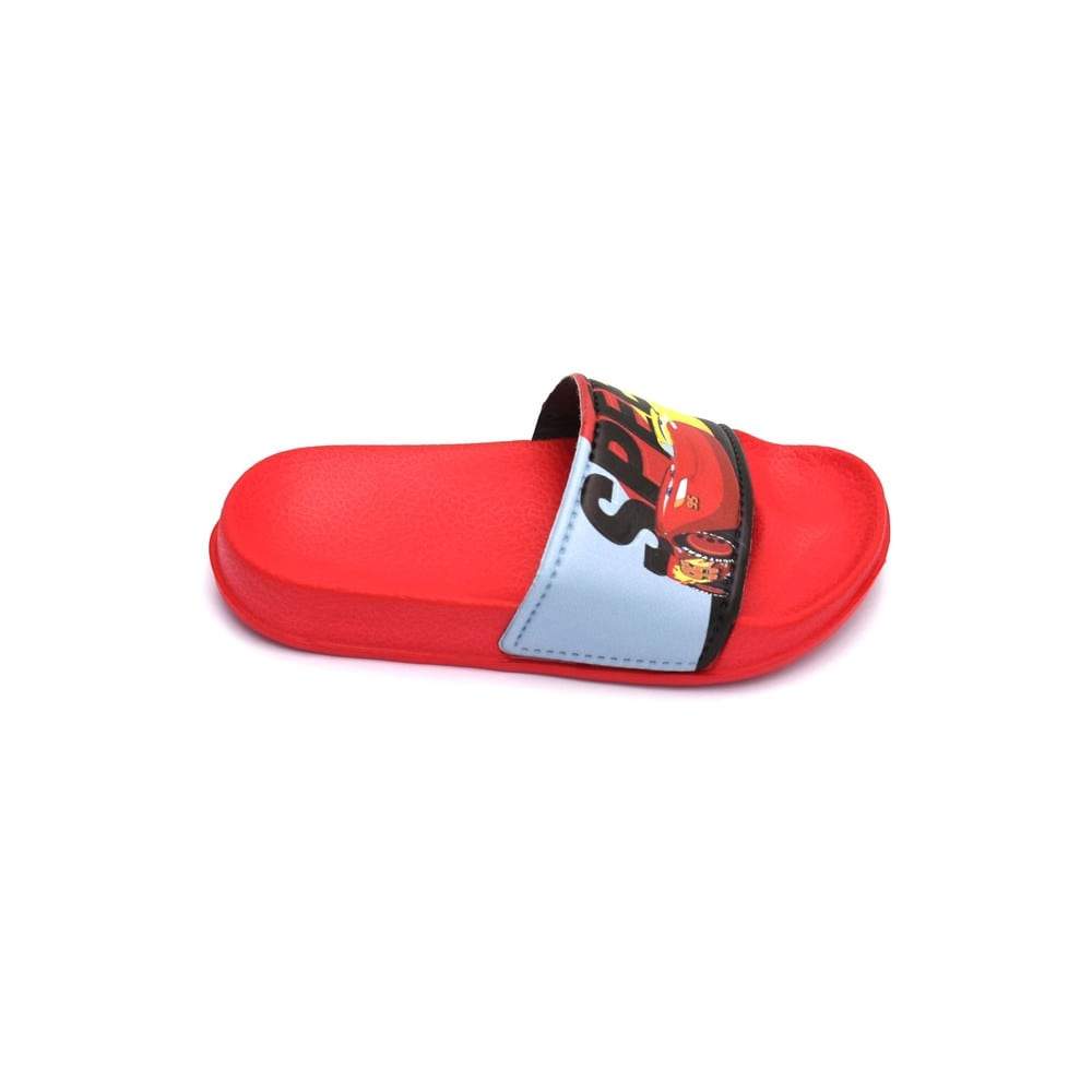 Disney Lighting McQueen Boys Slide Sandals For Kids-Disney-boy's character sandal