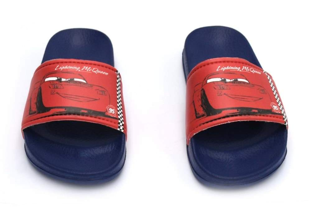 Disney Lighting McQueen Boys Slide Sandals For Kids, Outdoor & Indoor-Disney-boy's character sandal