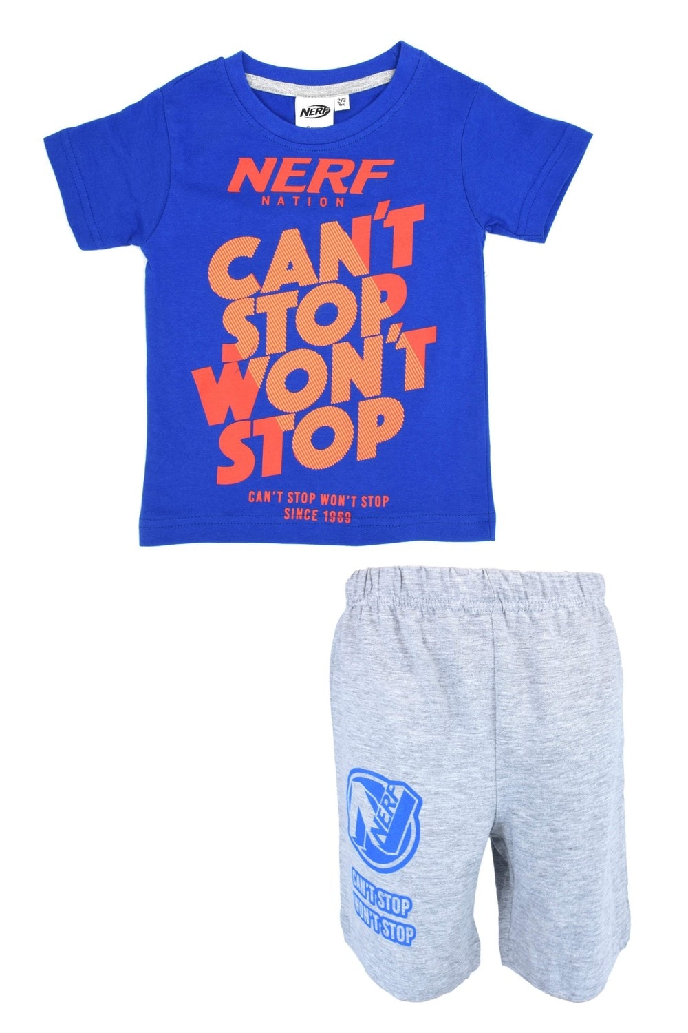 Nerf Marvel®️ Character Boys T-shirt & Short Set for Kids Marvel High quality Cool Graphic printed T-Shirt & Short Set - Dealz Souq