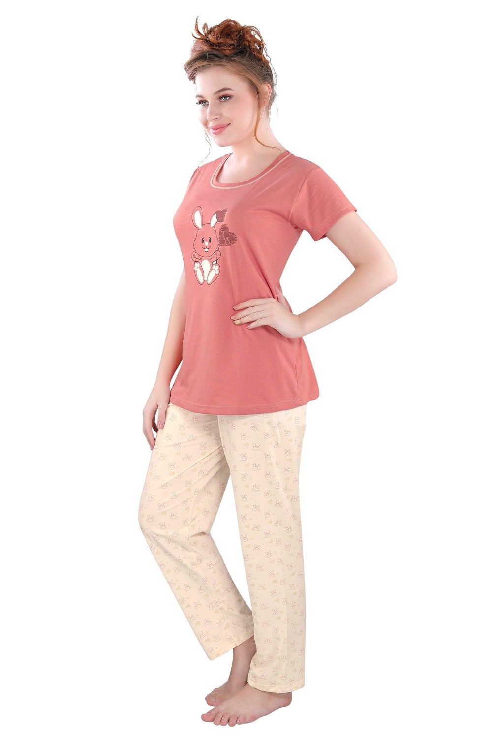 Pierre Donna Women's Cotton Pajama set With Pants - Women Sleepwear - Dealz Souq