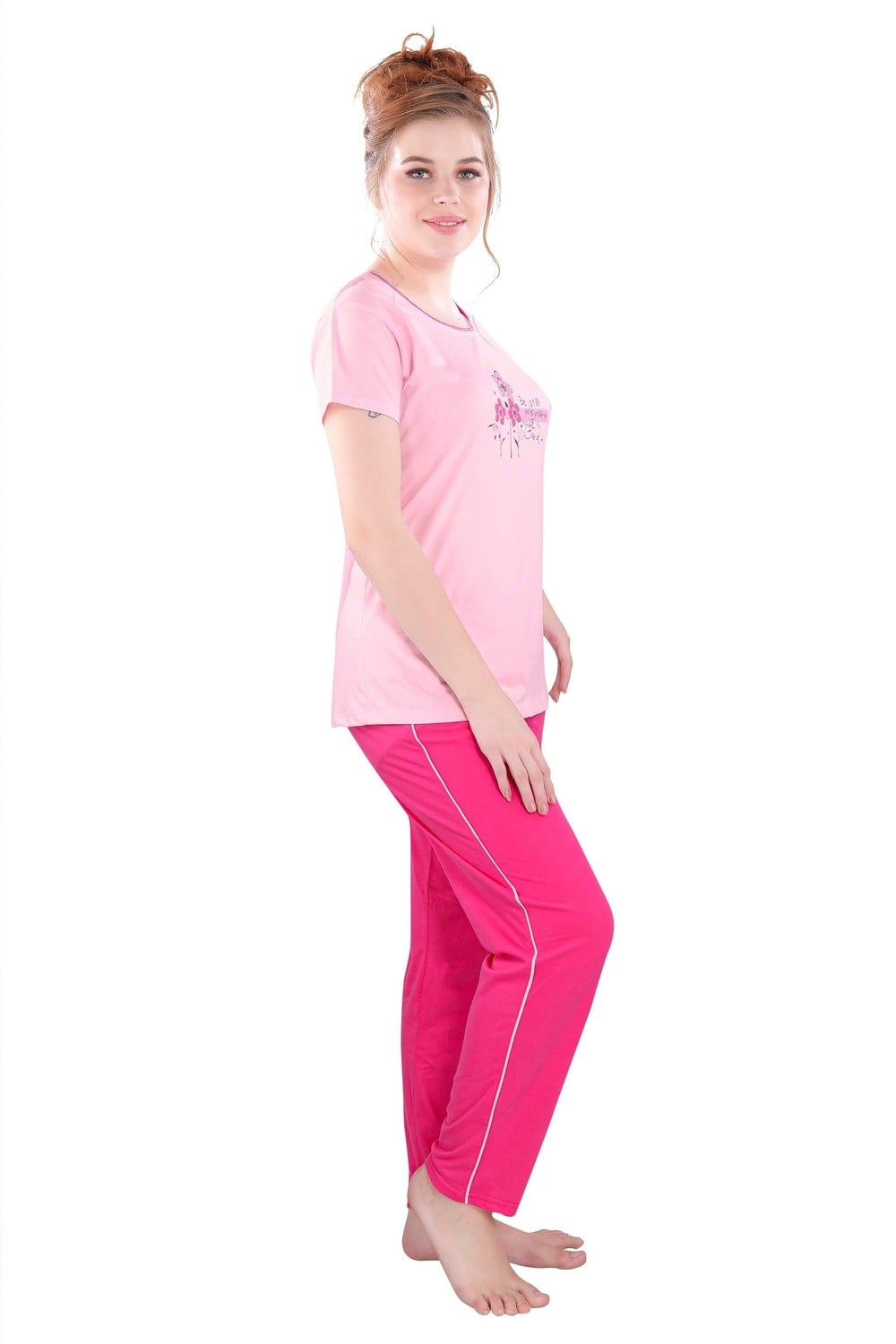 Pierre Donna Women's Cotton Pajama set With Pants - Women Sleepwear AVL - Dealz Souq