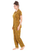 Pierre Donna Women's Cotton Pajama set With Pants - Women Sleepwear Golden Color - Dealz Souq