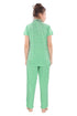 Pierre Donna Women's Cotton Pajama set With Pants - Women Sleepwear Green Color - Dealz Souq