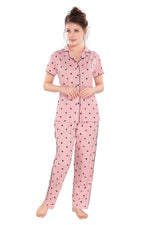 Pierre Donna Women's Cotton Pajama set With Pants - Women Sleepwear Pink Color - Dealz Souq