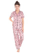 Pierre Donna Women's Cotton Pajama set With Pants - Women Sleepwear Pink Color - Dealz Souq