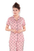 Pierre Donna Women's Cotton Pajama set With Pants - Women Sleepwear Pink Color - Dealz Souq