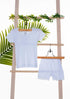 Girls white t-shirts & short (4 Pieces pack)-Pierre Donna-girls underwear set