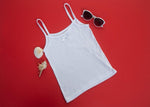 Girls Camisole Vest White (4 Pieces pack)-Pierre Donna-girls vest