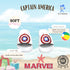 Marvel Captain America Boys Slides Sandals for Beach, Pool, Outdoor