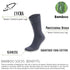 Kami Mens Socks, Soft Bamboo Formal Socks Anti Bacterial, Anti Odor 4 Pairs