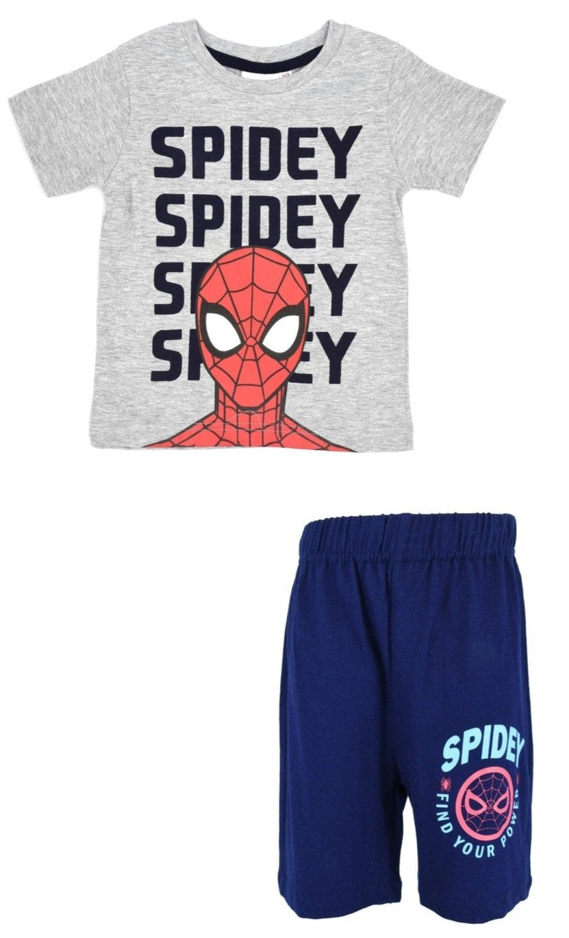 Spiderman Marvel®️ Character Boys T-shirt & Short Set for Kids Marvel High quality Cool Graphic printed T-Shirt & Short Set - Dealz Souq