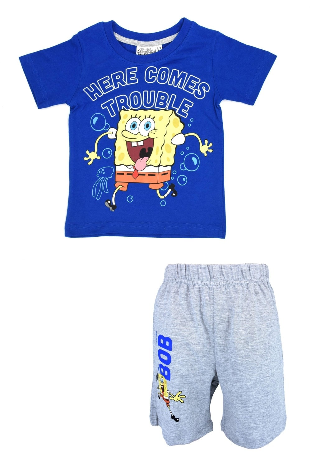 Spongebob Nickelodeon®️ Character Boys T-shirt & Short Set for Kids Nickelodeon High quality Cool Graphic printed T-Shirt & Short Set - Dealz Souq