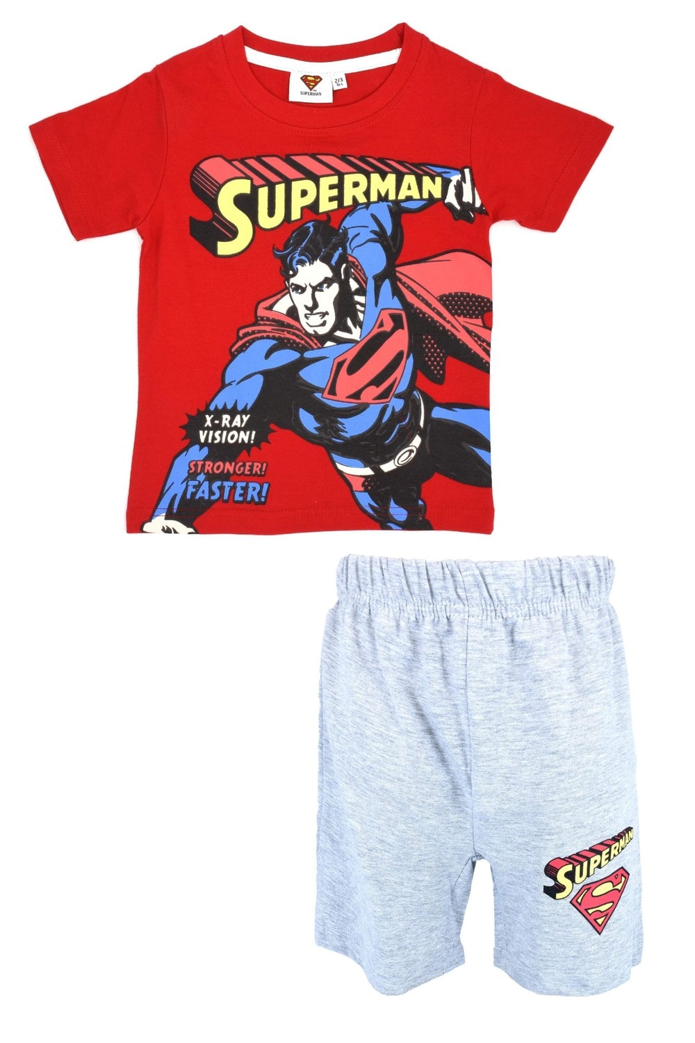 Superman Marvel®️ Character Boys T-shirt & Short Set for Kids Marvel High quality Cool Graphic printed T-Shirt & Short Set - Dealz Souq