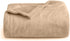 fluffy blanket Fluffy Blanket Fleece Flannel throws (Single 150X200 CM) Beige Brown Dealz Souq